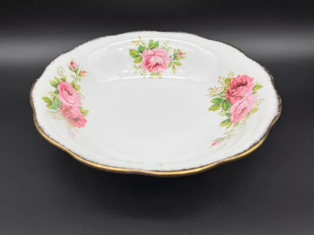 Royal Albert American Beauty 9" Around Serving Bowl Bone China England 3