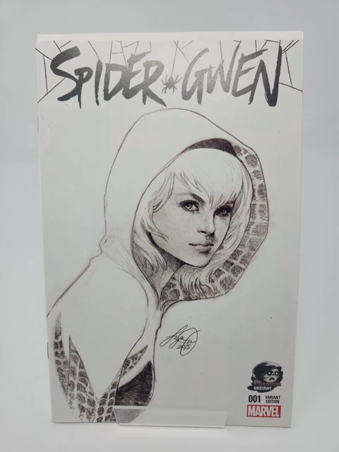 Spider-Gwen #1 Marvel Comics 2015 Phantom Variant Sketch Cover Siya Oum MCU