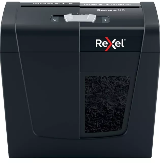 Rexel X6A Cross Cut Paper Shredder, Shreds 6 Sheets, P4 Security, Home/Home...