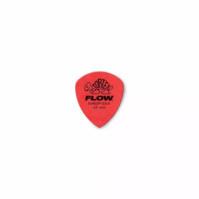 DUNLOP Tortex Flow Standard Picks , Player's Paquet, 12 PC Red, 0.50 MM