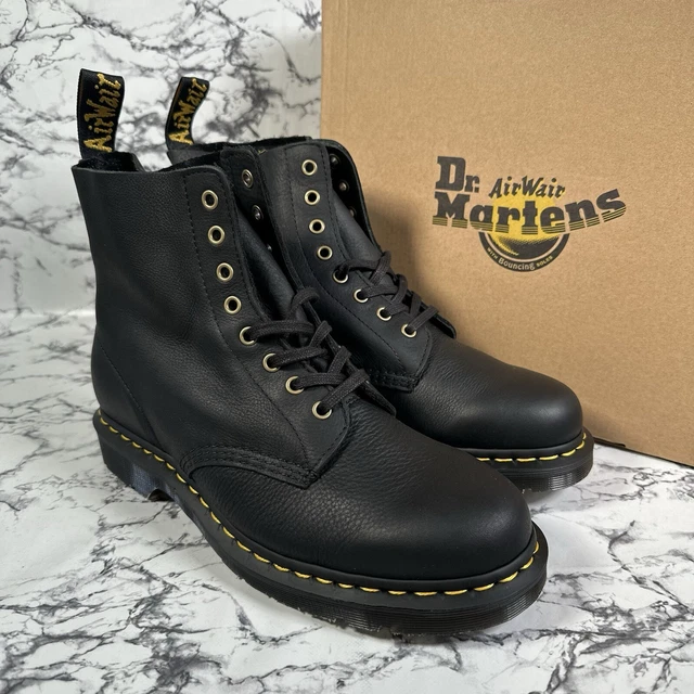 DR MARTENS BLACK 1460 Pascal Ambassador Leather Boots SIZE UK9 EU43 ...