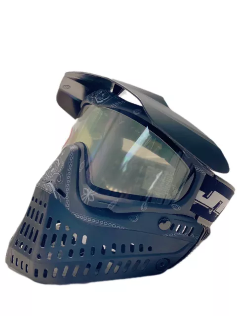 JT Bandana Series Proflex Paintball Mask - Black w/ Clear and Smoke Thermal Lens