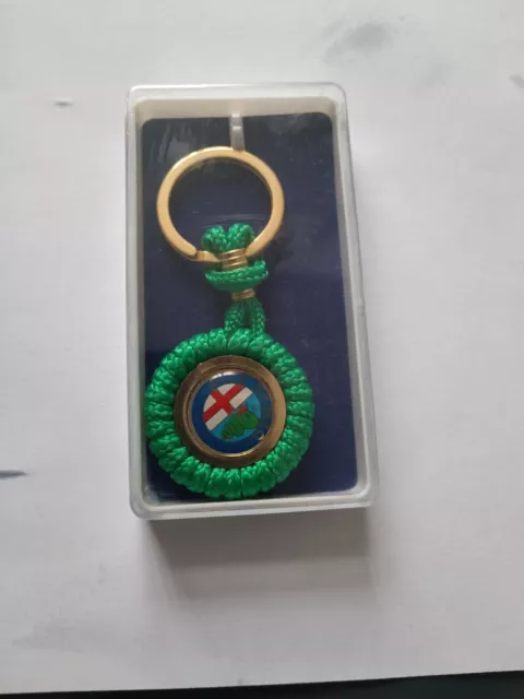 Magnifique Porte-clés Corde Automobile ALFA ROMEO keychain vintage 90 en Boîte