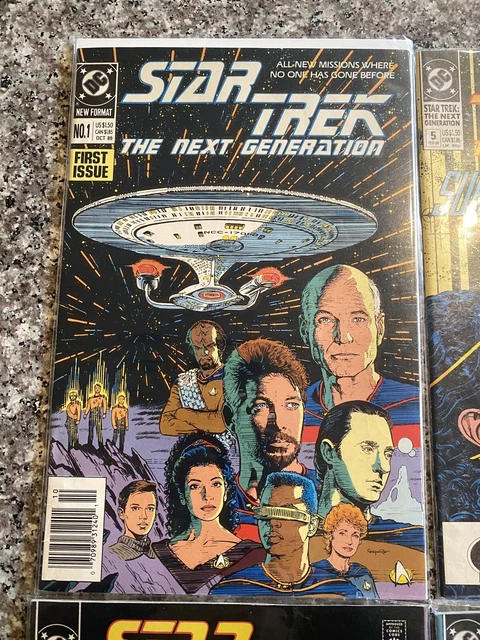 Star Trek The Next Generation #1,5,6 10 - Dc Comics 1989 Vf-Nm Comic Book Lot