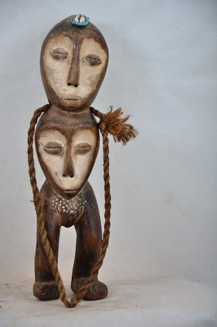 African tribal Art, LEGA statue from Democratic Republic of Congo.