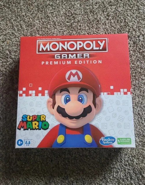 SUPER MARIO MONOPOLY Gamer Premium Edition Board Game - Hasbro ...