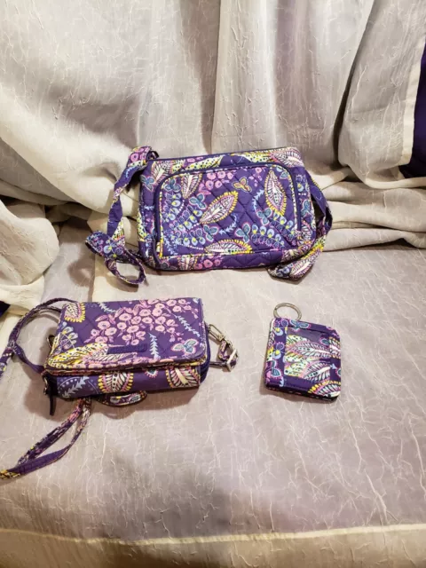 Lot Of 3 Vera Bradley Batik Leaves Purses Awesome Lot