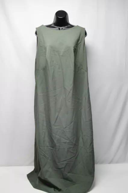 Akris Punto Green Sleeveless Maxi Wool Dress US Size 16