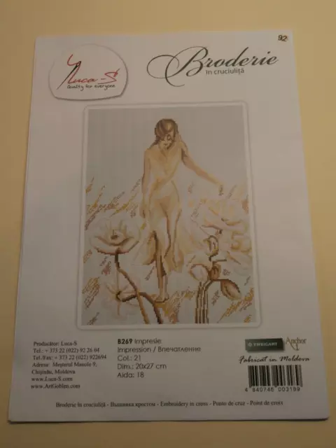 Luca-S Broderie counted cross stitch kit IMPRESSION  20 x 27cm