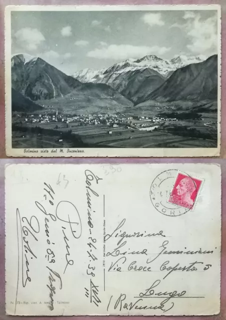 Slovenia Tolmino Visto Dal Monte M. Bucenizza. 1939