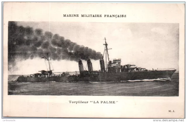 THEME - BATEAUX - Guerre - torpilleur LA PALME