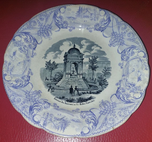 Choose The King's Fountain Of Innocents And Central Halls Faience Plate