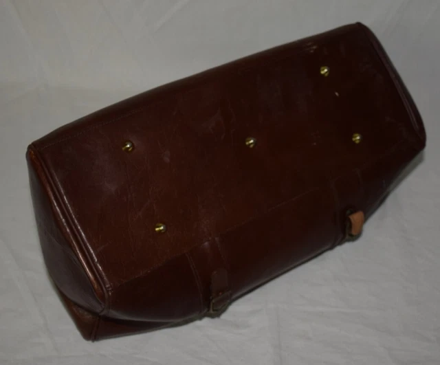 vintage HEBAMMENTASCHE Lancaster Paris - Handtasche echt Leder Damen Arzttasche 8
