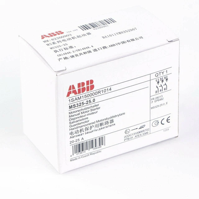 1 PZ ABB MS325-25 20-25 avviamento motore manuale