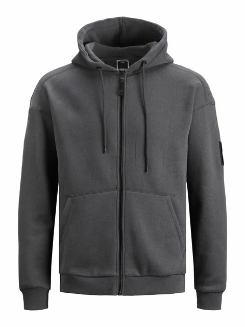 JACK & JONES Uomo Felpa con Zip e Cappuccio Jcoclassic S M L XL XXL Cotone