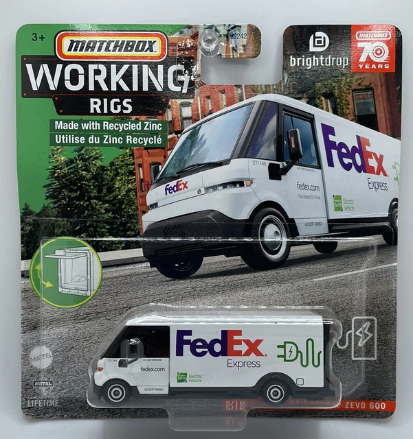 MATCHBOX WORKING RIGS Fedex Express GM Brightdrop Zevo 600 5/16