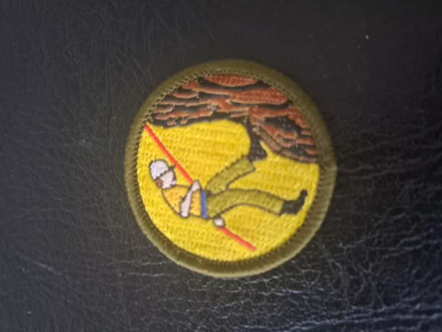 Old System Scout Proficiency Badge - Absieling - woven background