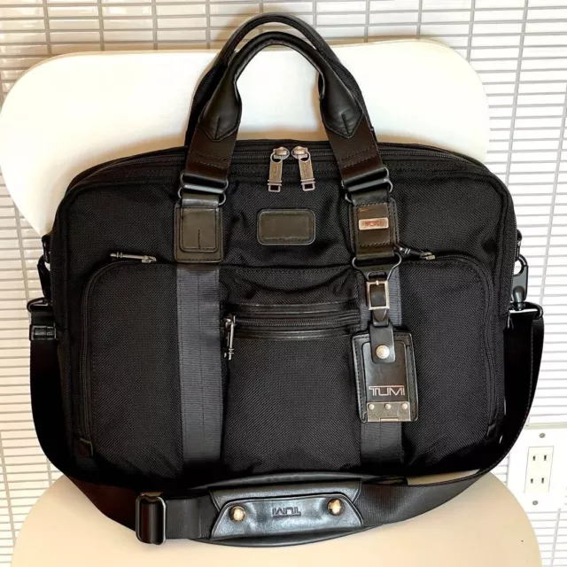 TUMI 22611DH ALPHA BRAVO Briefcase business bag black men used