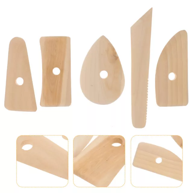 5 Pcs Outil De Moulage Poterie Sculpture Poche Moules Outils Enfant Engrener