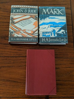 3 Books H.A. Ironside - Mark, Epistles of John,Jude,James. Vintage