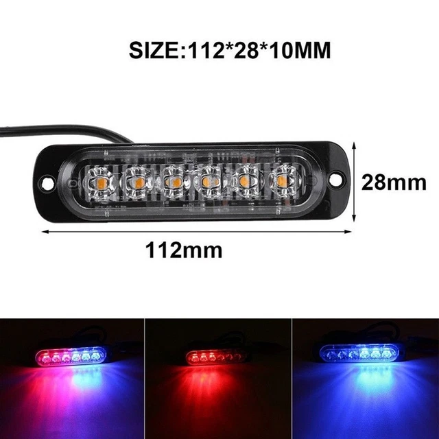 Strobo Auto Flash Luce Accessorio Dc 12V-24V Camion Allarme Professionale