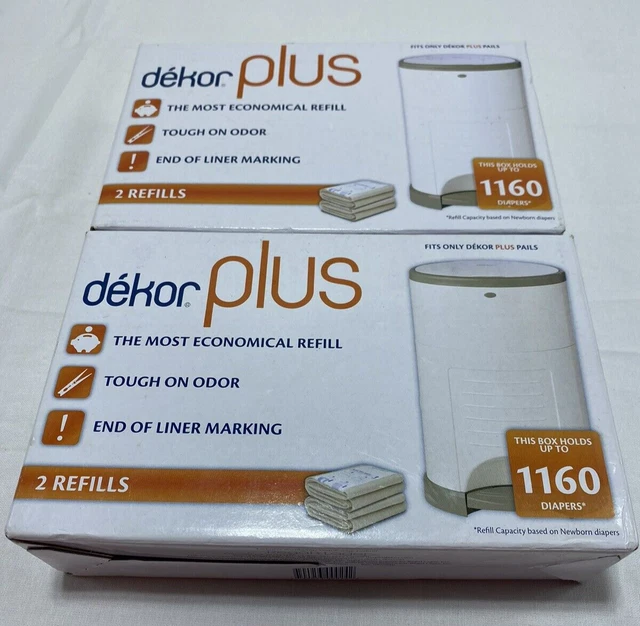 2 Dekor Plus Refill Two Pack Fits Dekor Plus Size Pails 4 Count Refills