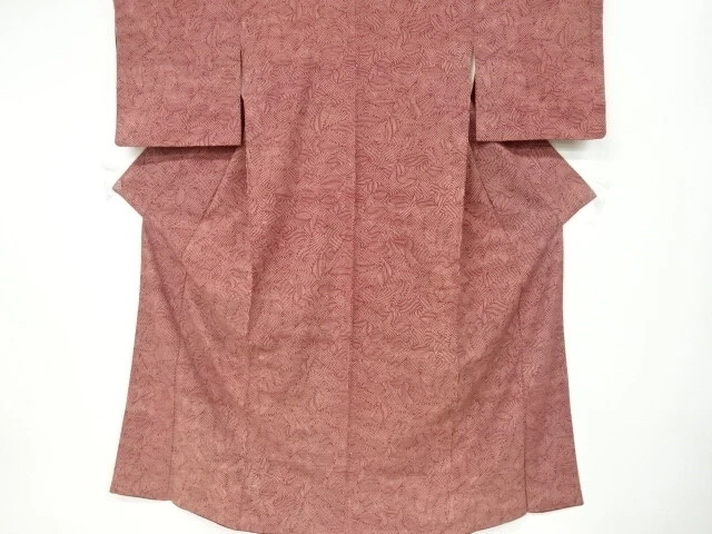 34742# Japanese Kimono / Antique Kimono / Tsumugi / Abstract Pattern