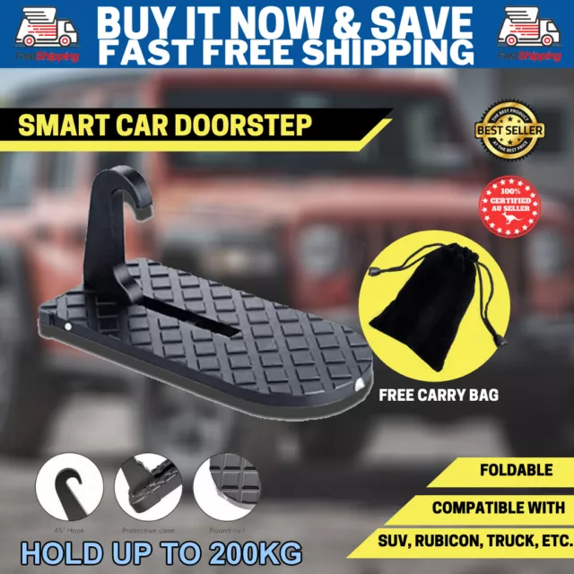 Portable Smart Car Door Step Foot Pedal Ladder Latch Hook Jeep SUV Truck 200KG