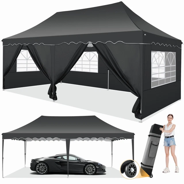 Falt Pavillon WASSERDICHT Pavillion Gartenzelt Partyzelt Dachmaß 3x3m, 3x6m