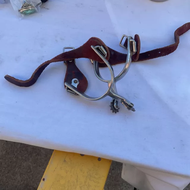 Rodeo Spurs Men’s Bull Riding Horse Riding Tack Gear Cowboy Cowgirl Wear