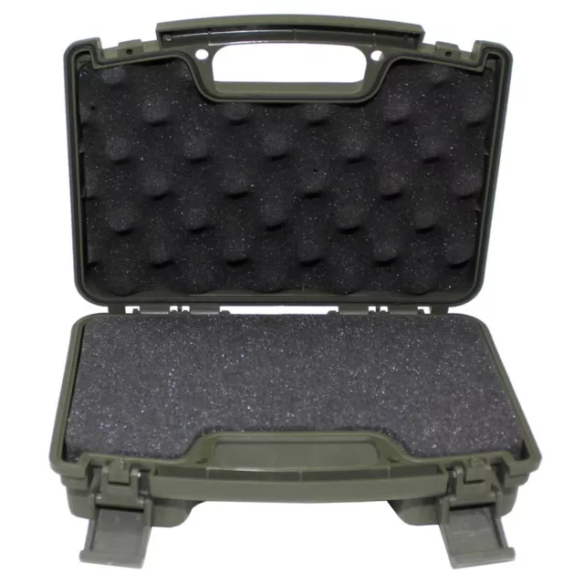 Pistolenkoffer klein abschließbar oliv Waffenkoffer Kurzwaffenkoffer 25 x 14 x 7