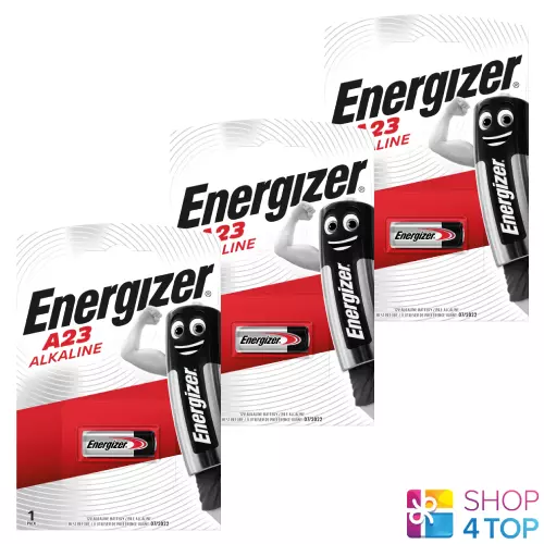 3 Energizer Alkalisch A23 batteries 12V GP23 AK23A L1028 LR2 Exp 2021 1BL Neu