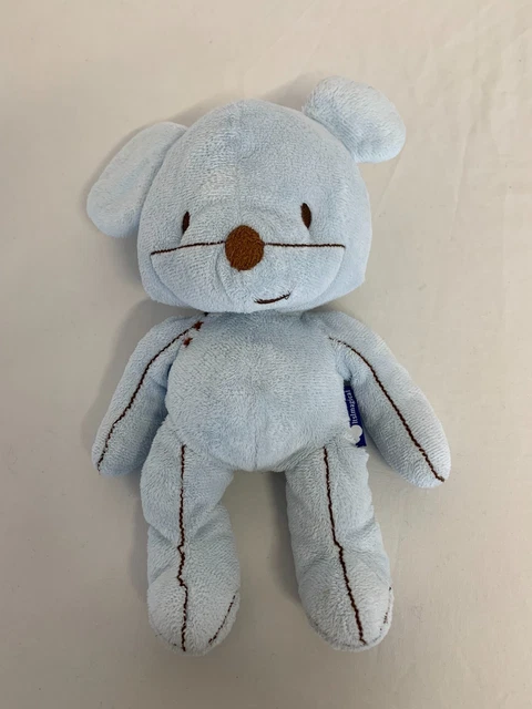 525 ⚜️ Ancienne Peluche Doudou Nounours Ours Au Nain Bleu Paris Hauteur 22 Cm