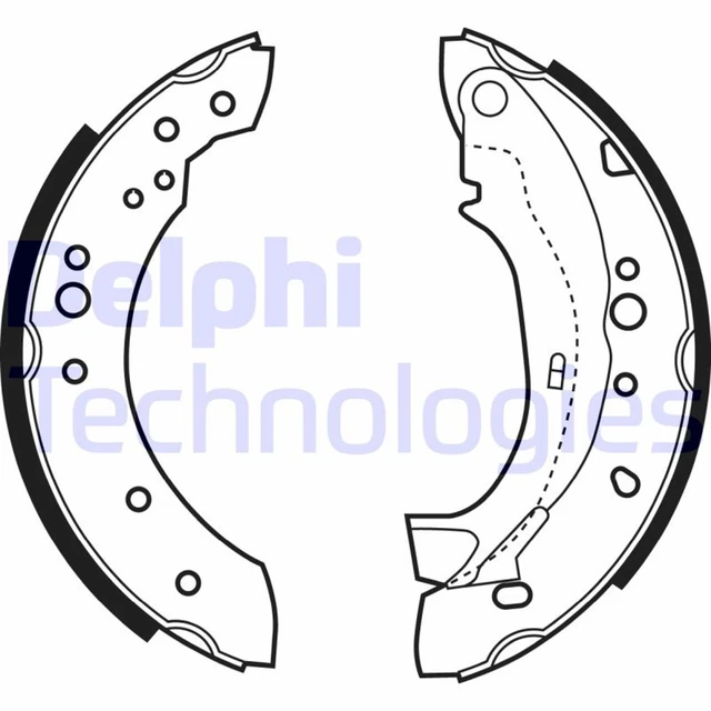 Kit ganasce freno DELPHI LS1921 203 per ENTERPRISE C2 1007 PEUGEOT CITROËN C3 16V