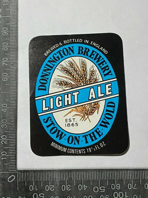 Original Beer Label #320  - Donnington Brewery Light Ale