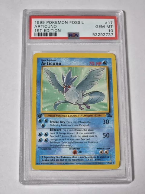  Pokemon - Articuno (2) - Fossil - Holo : Toys & Games