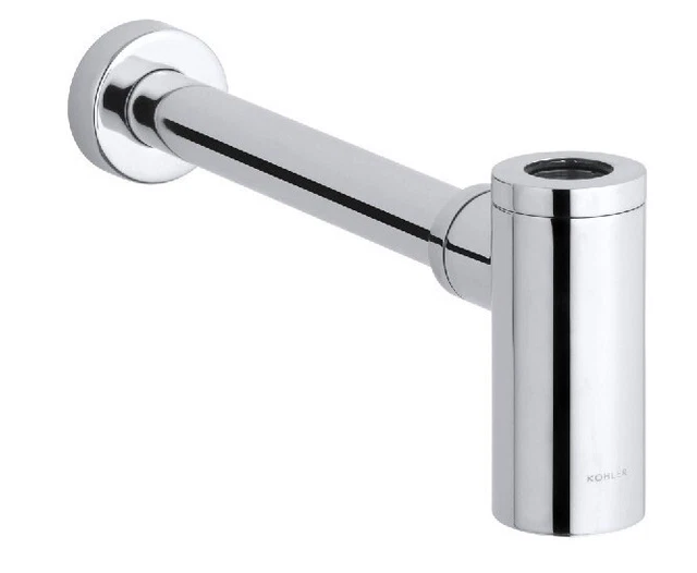 Nuevo - KOHLER 9033-CP, Trampa Botella de Latón Redonda Contemporánea, En Cromo Pulido