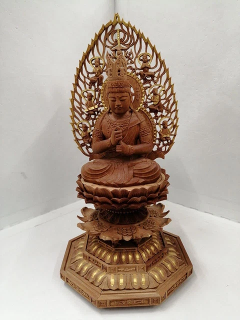 Zhang Xuanming Dainichi Raizazou Byakudan Estatua con Caja & Certificado Art