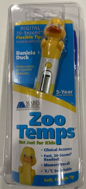 MABIS Zoo Temps Digital Soft Flexible Tip Thermometer Daniela Duck