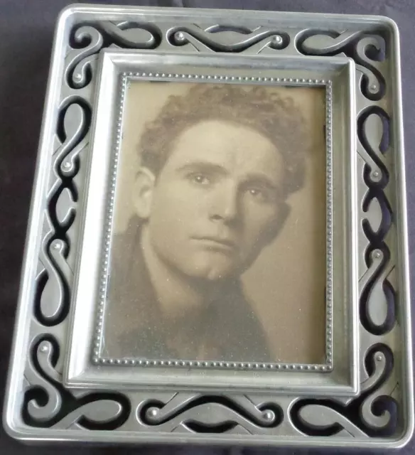 Antique Photograph – Frank Borzage – GORGEOUS METAL FRAME – HISTORIC PHOTO