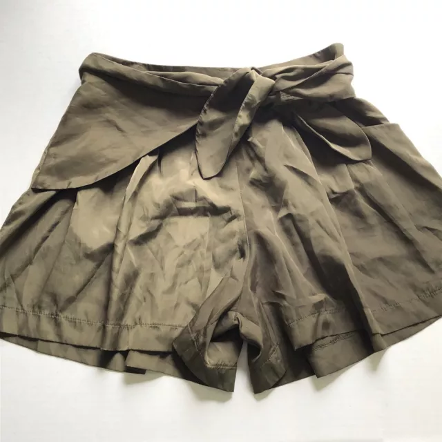 YA Los Angeles Brown Tie Waist Shorts Sz L A1808