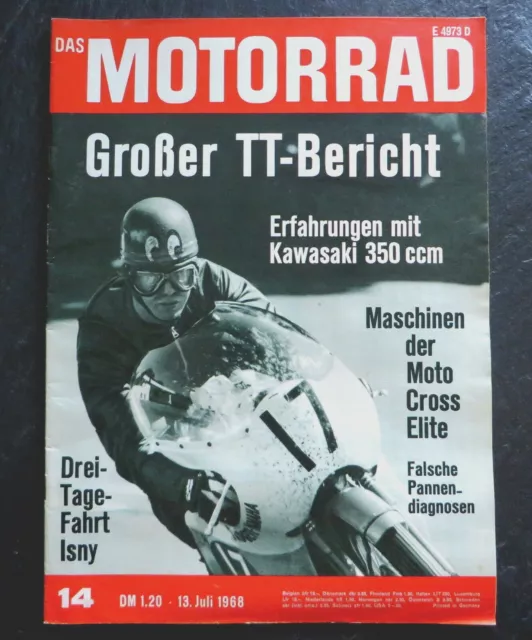 Das Motorrad 14/68 Titelbild:John Cooper auf Padgett-Yamaha,Kawasaki Avenger 350