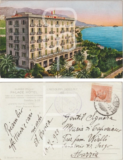 Alassio - Palace Hotel (Savona) 1925