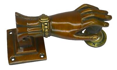 Lady Hand Shape Victorian Antique Style Door Bell Handcrafted Brass Door Knocker 2