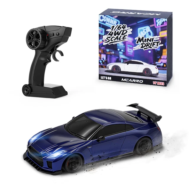 TOUCAN RC HOBBY 1:43 RC racewagen R34 afstandsbediening hoge snelheid drift voertuig 4WD RTR mini auto 2.4G radio batterij volwassenen