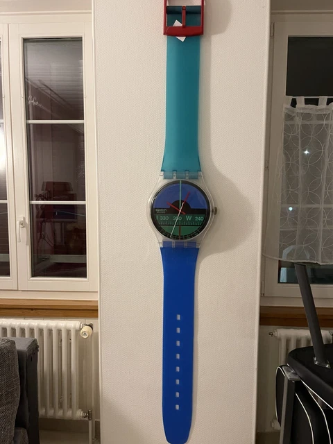 rare grande montre MAXI SWATCH®MGK 102 NAUTILUS 1987