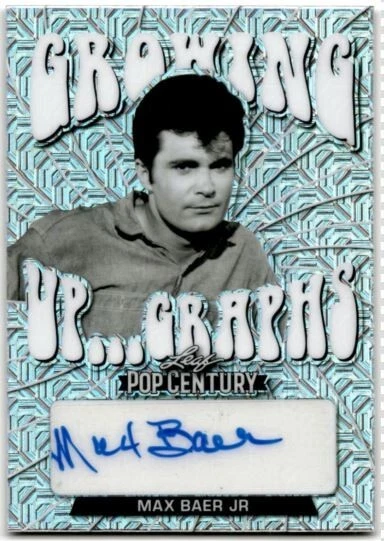 2022 Leaf Pop Century Max Baer Growing Up Graphs Mojo Autograph 9/10