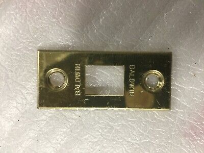 Baldwin Images Estate Latch Face Plate Polished Brass 003 030 PRIVACY PASSAGE