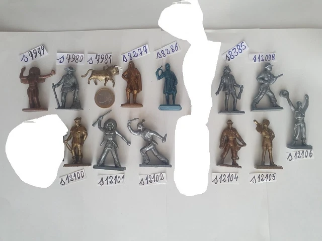 Lot De 14 Figurines Publicitaires MOKAREX Les Provinces Françaises, échelle 54mm