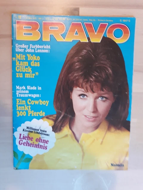 Bravo 12 / 1970  John Lennon/Mark Slade /Manuela uvm.